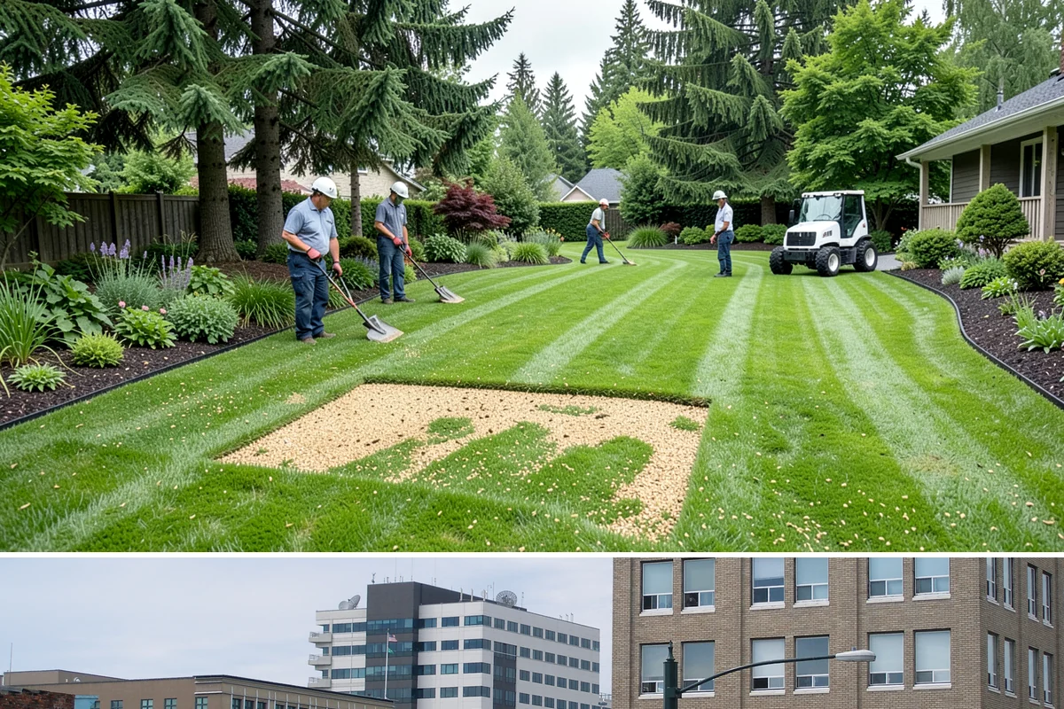 Dry Well Installation in Everett, Snohomish County, WA - Best installed during drier summer months when percolation testing is accurate and excavated pits stay stable and dry.
