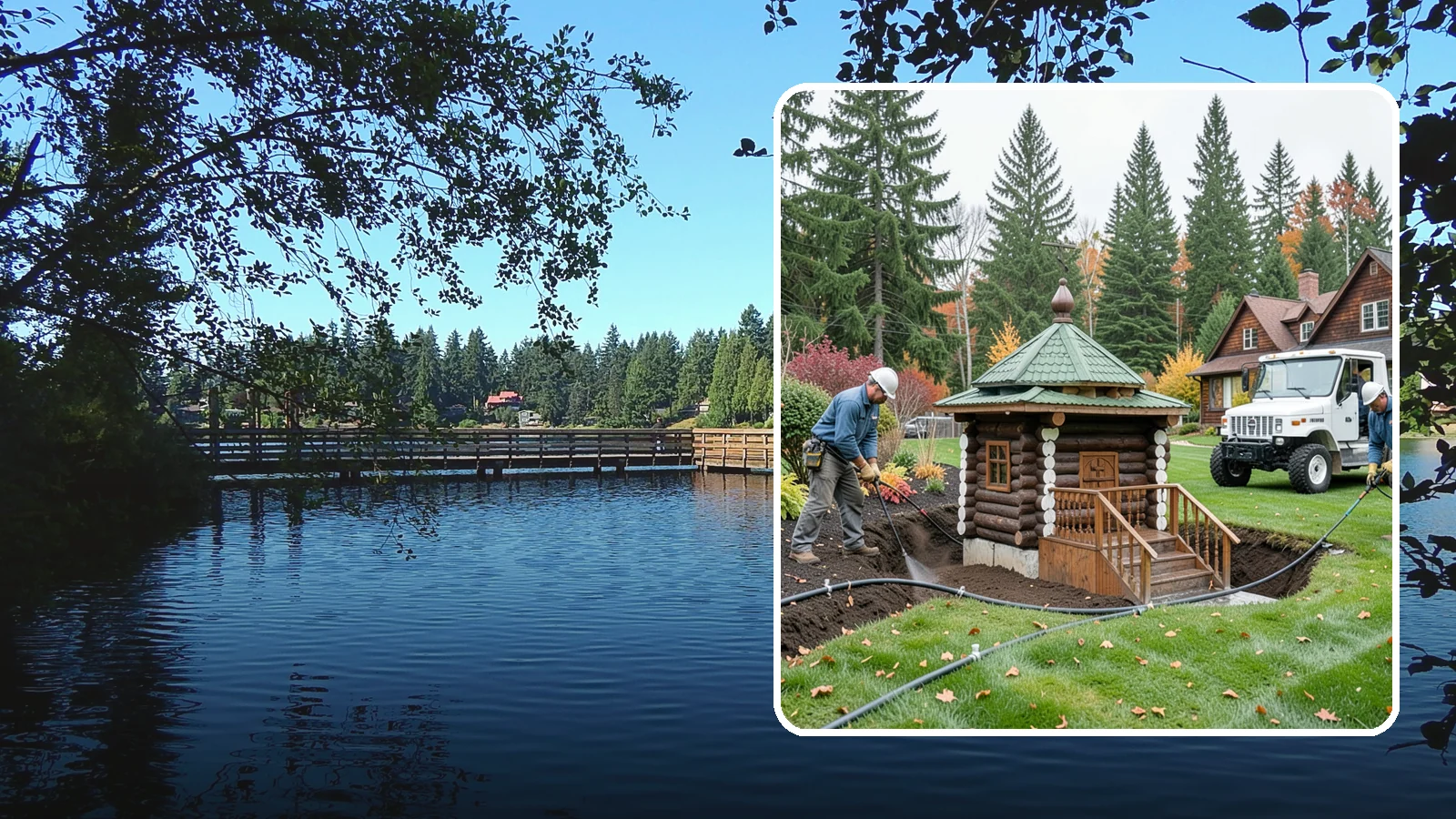 Dry Well Installation in Federal Way, King County, WA - We install underground dry wells that collect concentrated runoff and let it infiltrate slowly into the soil away from your...
