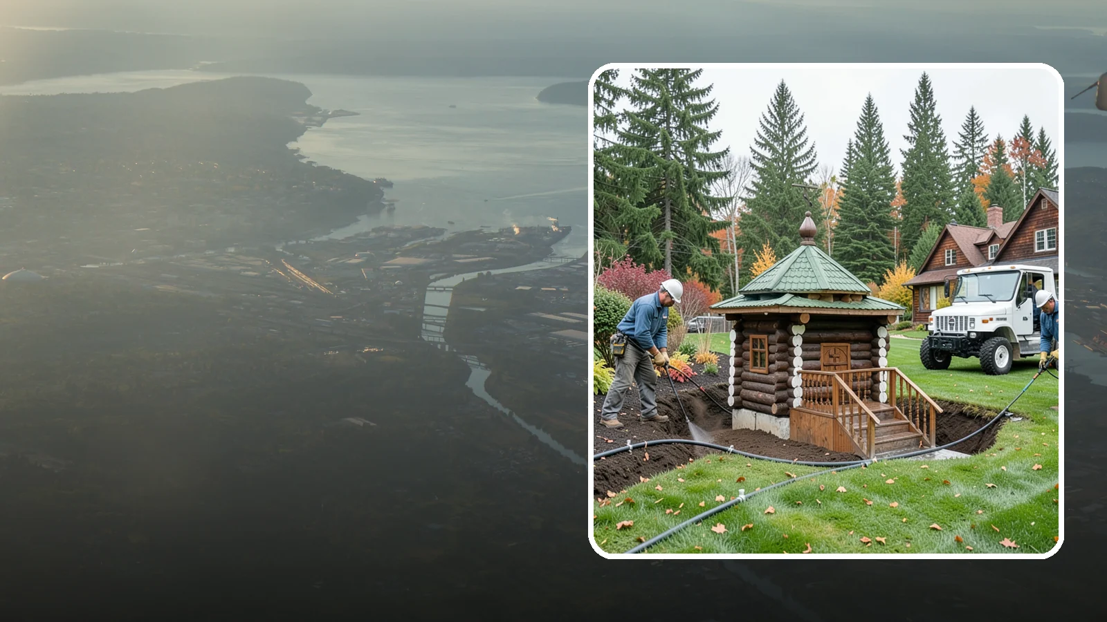 Dry Well Installation in Fife, Pierce County, WA - We install underground dry wells that collect concentrated runoff and let it infiltrate slowly into the soil away from your...