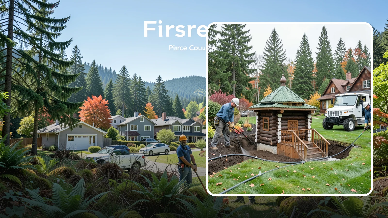 Dry Well Installation in Fircrest, Pierce County, WA - We install underground dry wells that collect concentrated runoff and let it infiltrate slowly into the soil away from your...