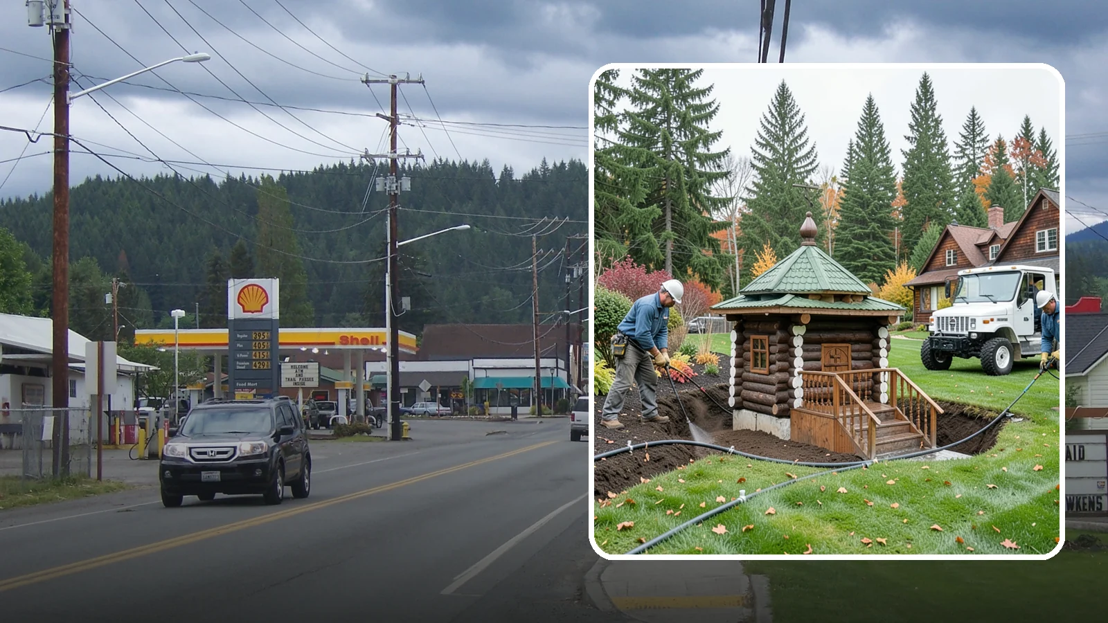 Dry Well Installation in Granite Falls, Snohomish County, WA - We install underground dry wells that collect concentrated runoff and let it infiltrate slowly into the soil away from your...