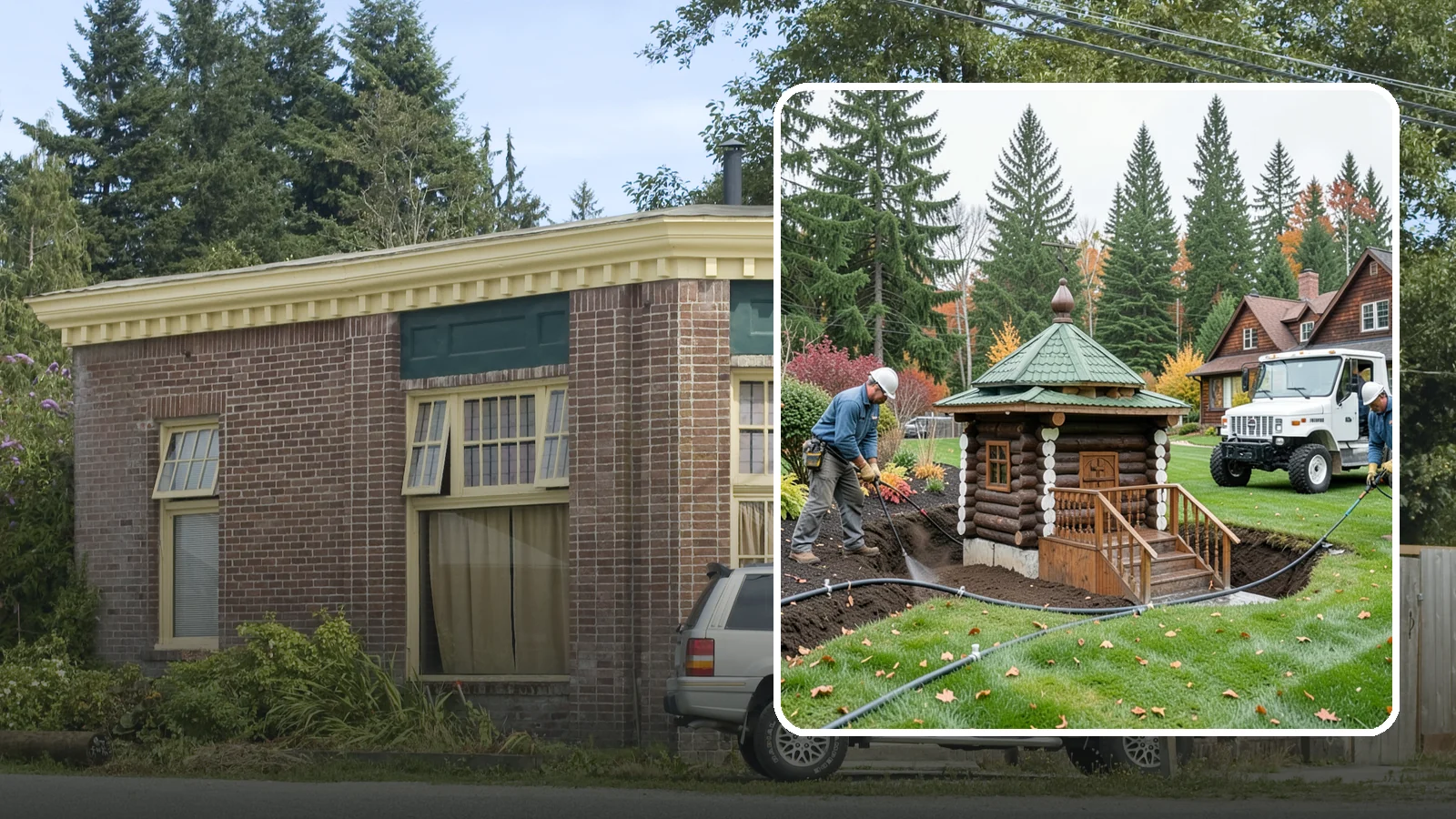 Dry Well Installation in Hamilton, Skagit County, WA - We install underground dry wells that collect concentrated runoff and let it infiltrate slowly into the soil away from your...