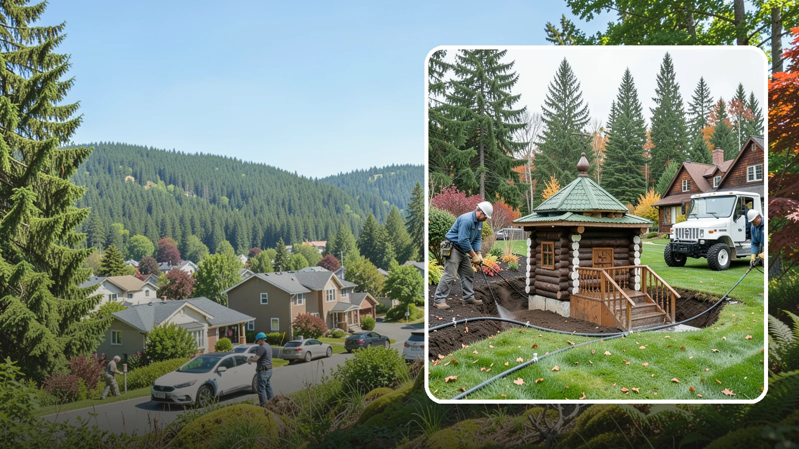 Dry Well Installation in Index, Snohomish County, WA - We install underground dry wells that collect concentrated runoff and let it infiltrate slowly into the soil away from your...