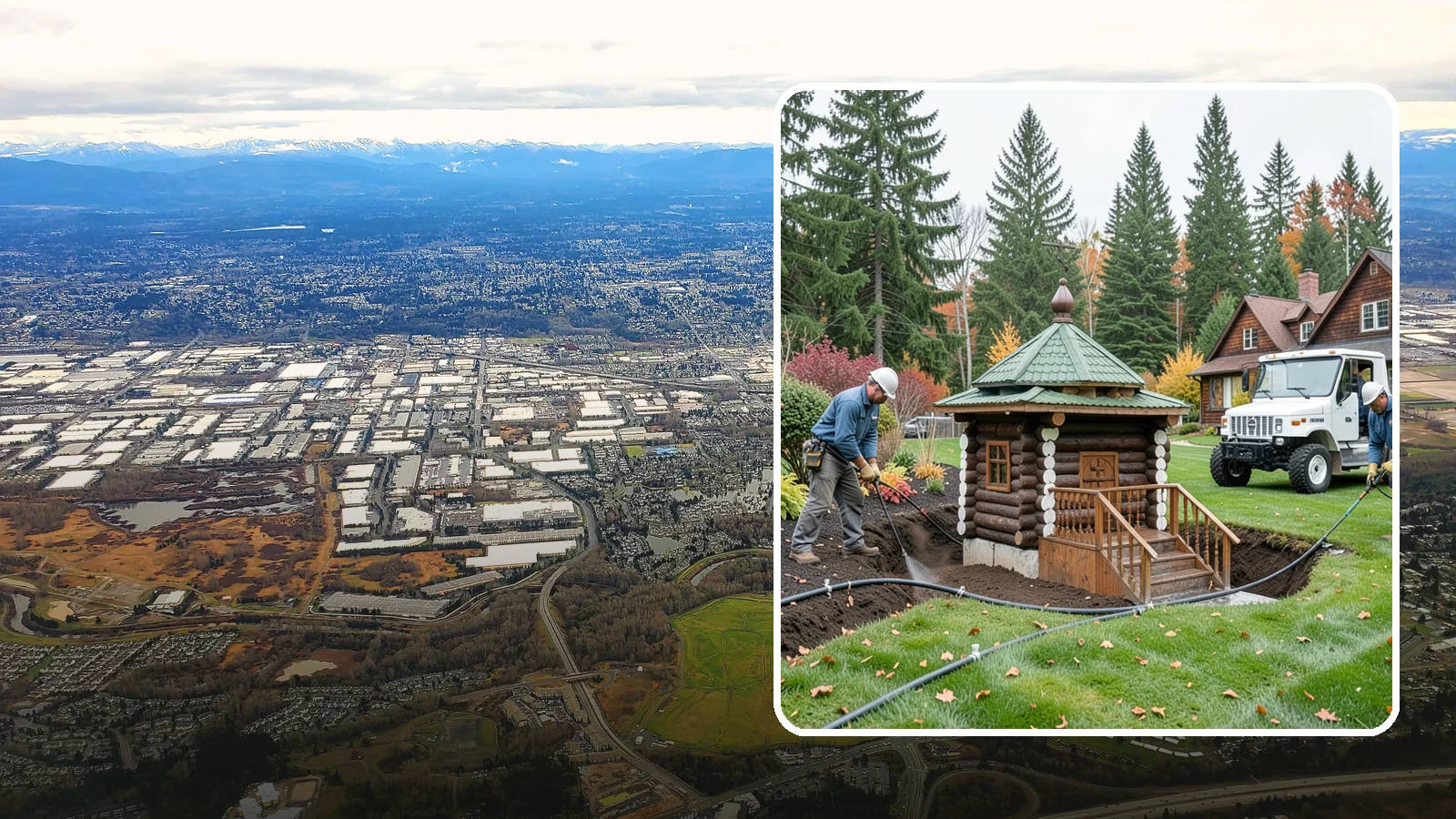 Dry Well Installation in Kent, King County, WA - We install underground dry wells that collect concentrated runoff and let it infiltrate slowly into the soil away from your...