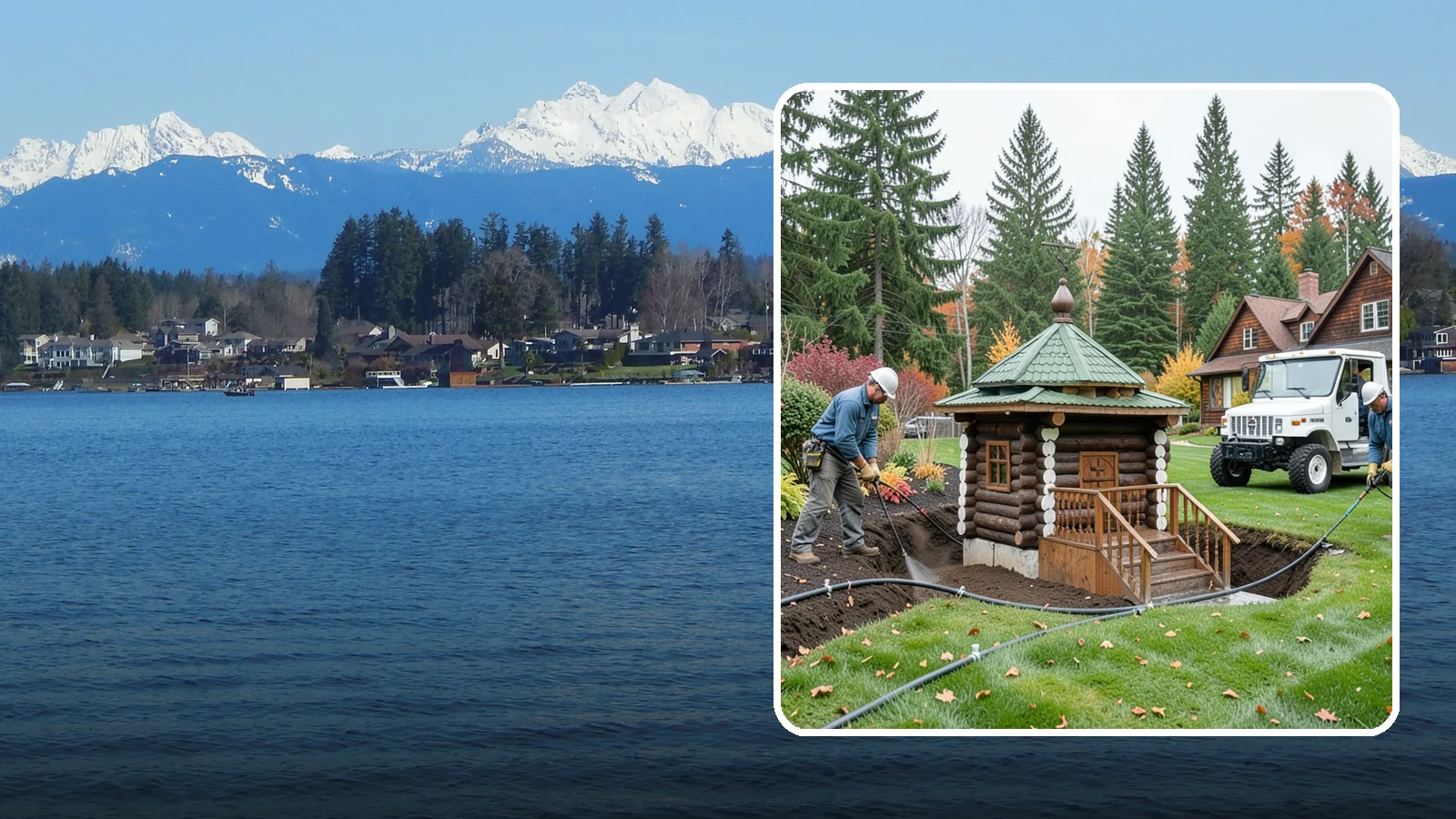 Dry Well Installation in Lake Stevens, Snohomish County, WA - We install underground dry wells that collect concentrated runoff and let it infiltrate slowly into the soil away from your...
