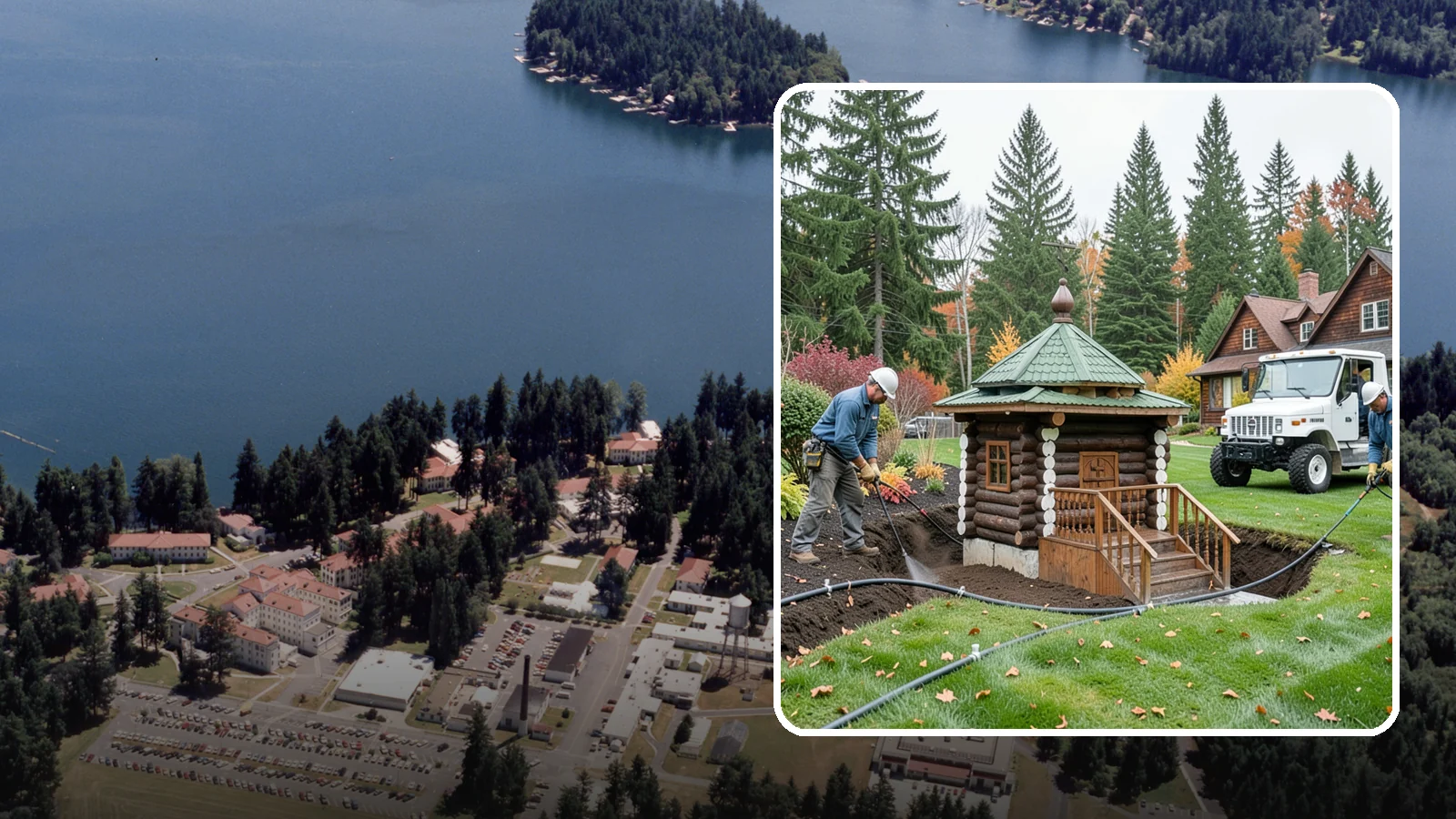Dry Well Installation in Lakewood, Pierce County, WA - We install underground dry wells that collect concentrated runoff and let it infiltrate slowly into the soil away from your...