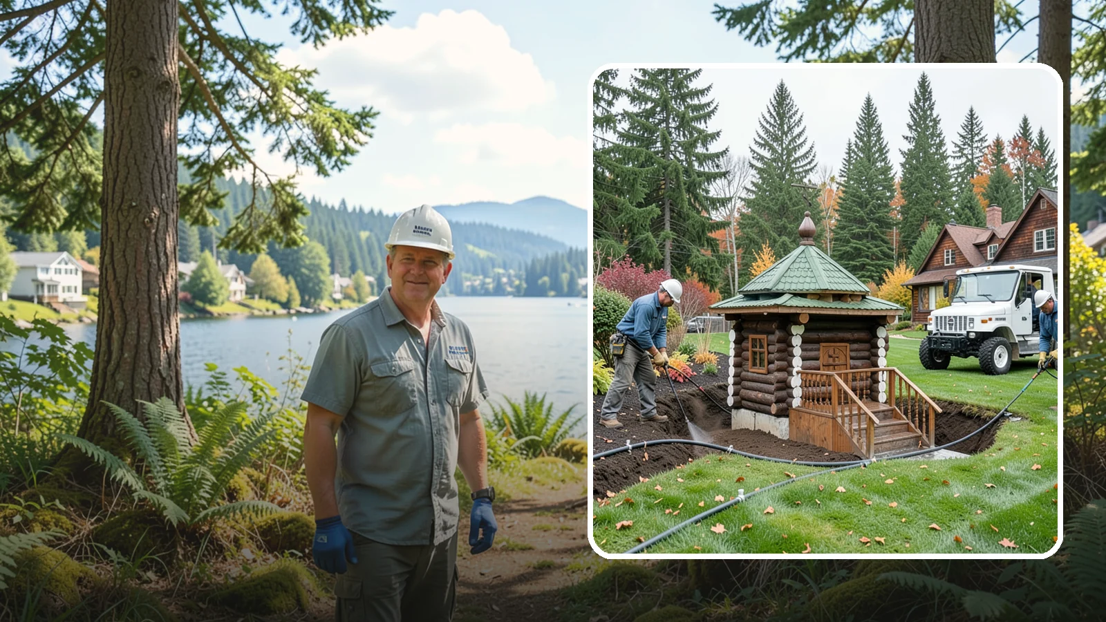 Dry Well Installation in Milton, King County, WA - We install underground dry wells that collect concentrated runoff and let it infiltrate slowly into the soil away from your...