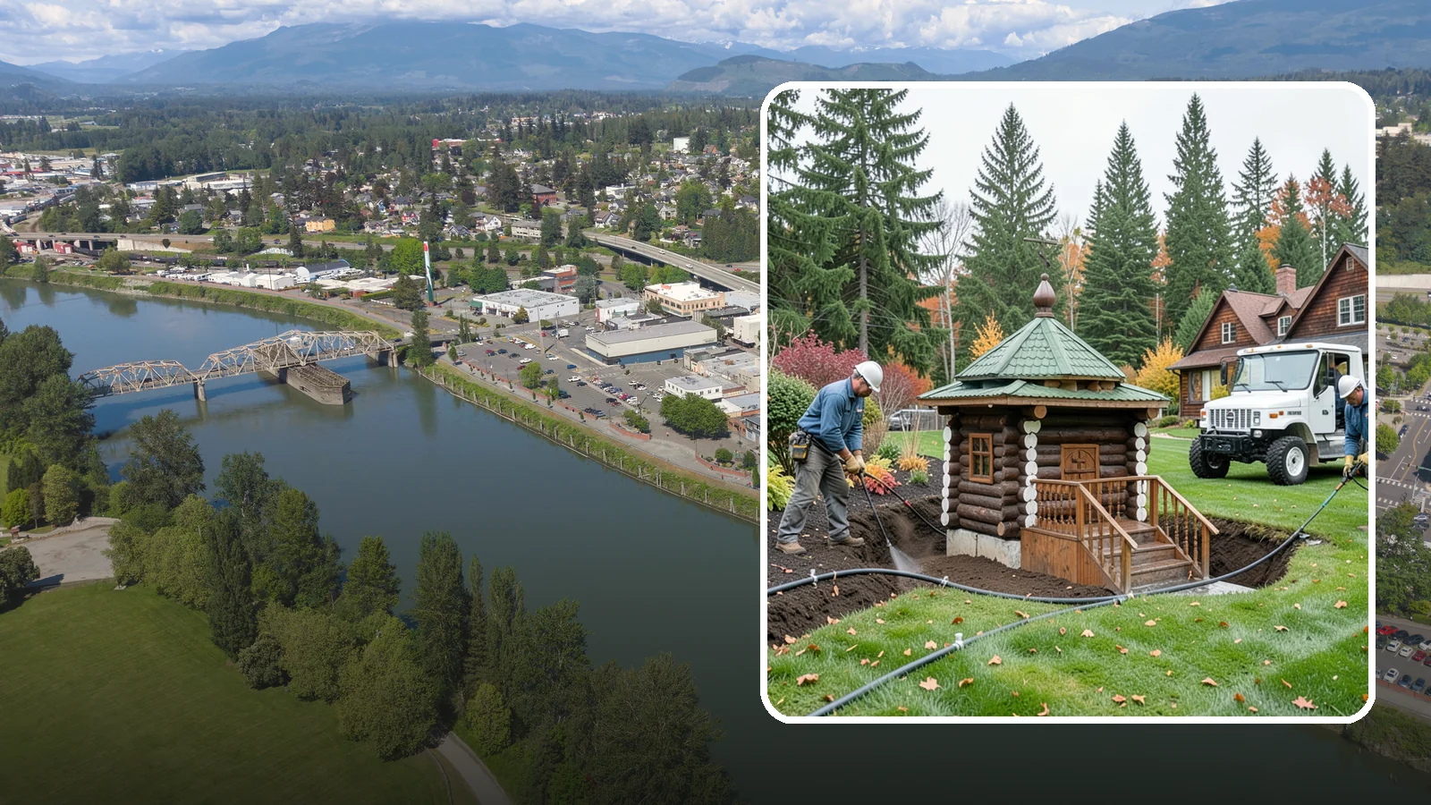 Dry Well Installation in Mount Vernon, Skagit County, WA - We install underground dry wells that collect concentrated runoff and let it infiltrate slowly into the soil away from your...