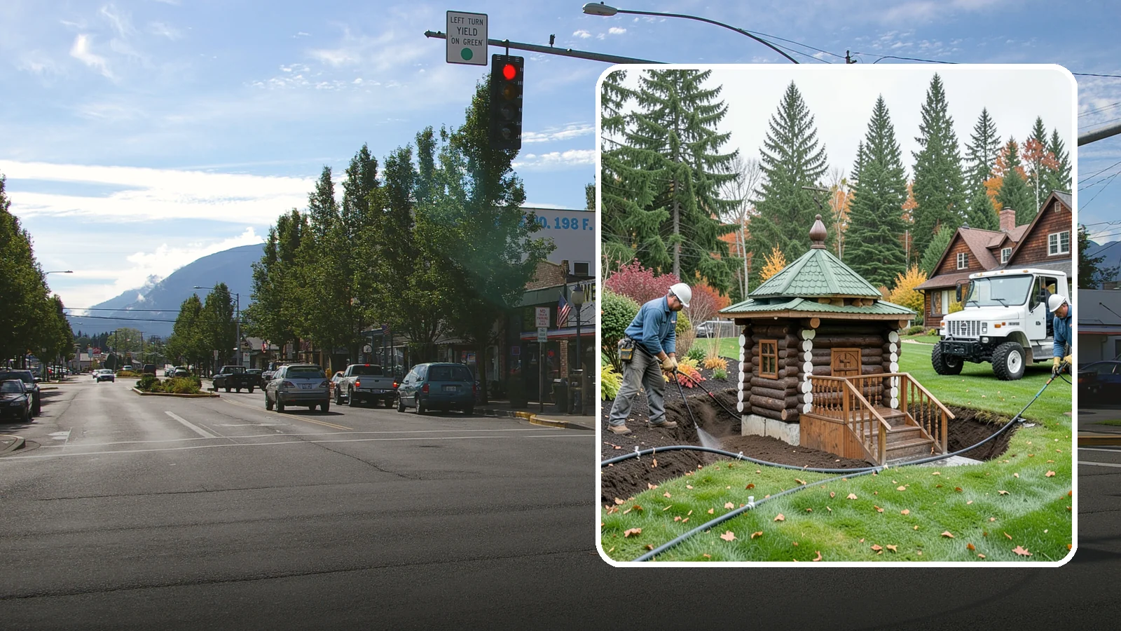 Dry Well Installation in North Bend, King County, WA - We install underground dry wells that collect concentrated runoff and let it infiltrate slowly into the soil away from your...