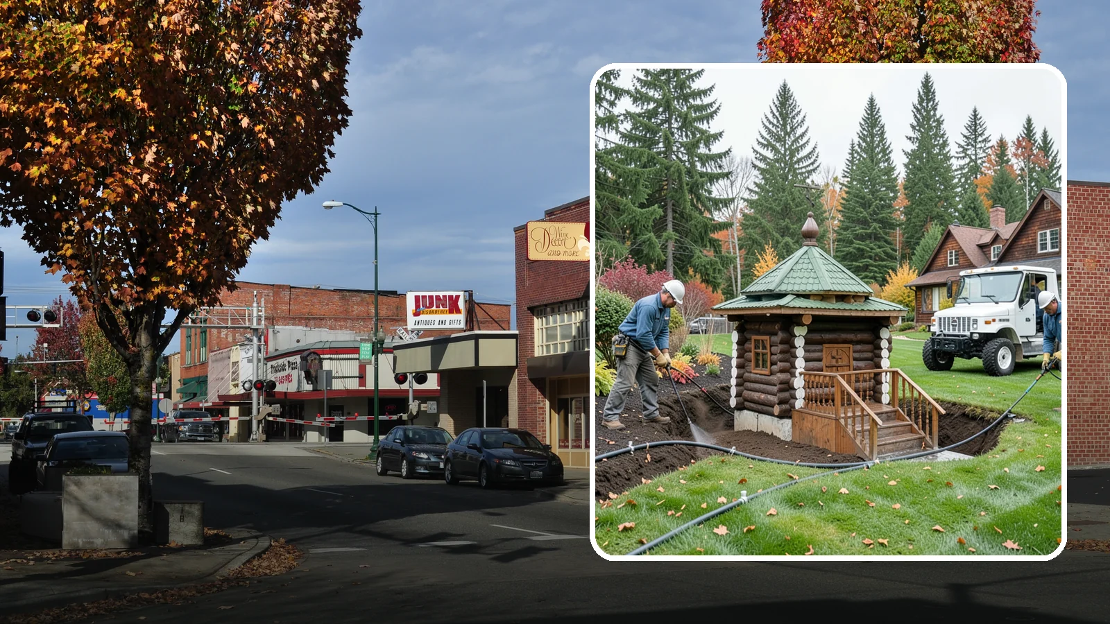 Dry Well Installation in Puyallup, Pierce County, WA - We install underground dry wells that collect concentrated runoff and let it infiltrate slowly into the soil away from your...