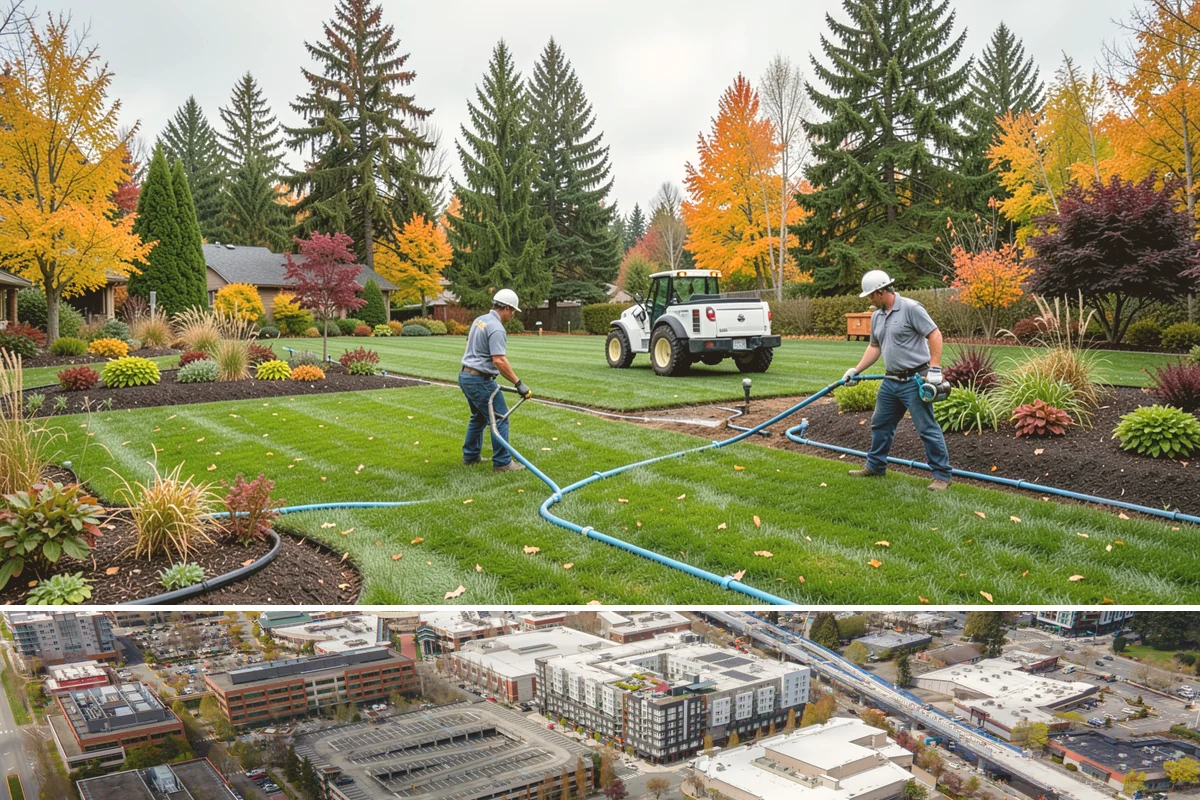 Dry Well Installation in Redmond, King County, WA - Best installed during drier summer months when percolation testing is accurate and excavated pits stay stable and dry.