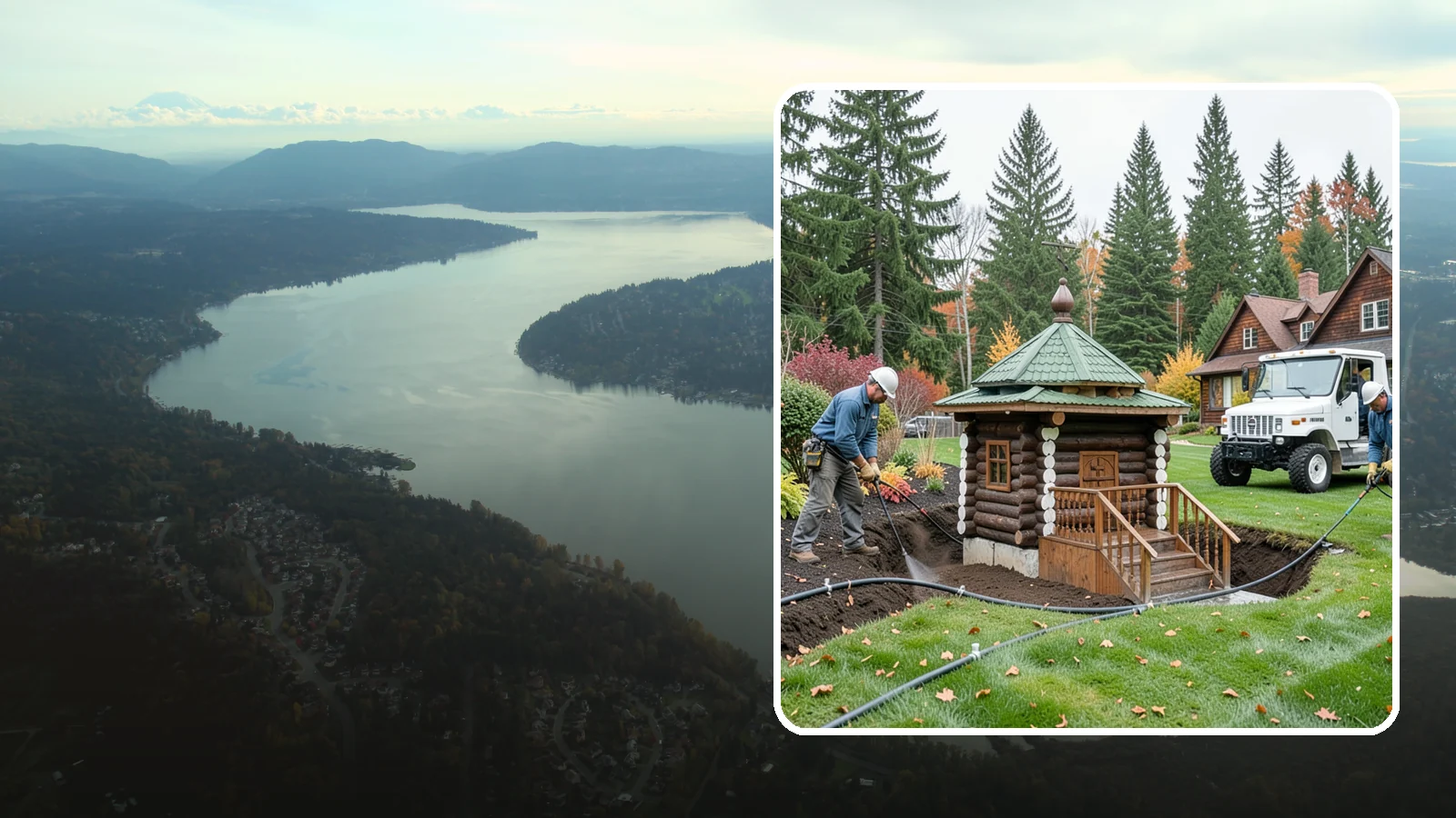 Dry Well Installation in Sammamish, King County, WA - We install underground dry wells that collect concentrated runoff and let it infiltrate slowly into the soil away from your...