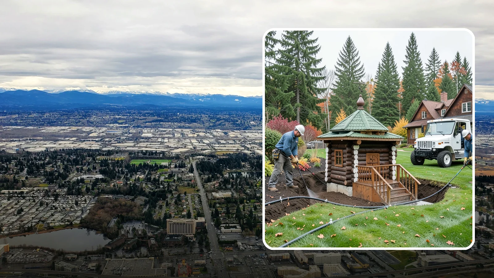Dry Well Installation in SeaTac, King County, WA - We install underground dry wells that collect concentrated runoff and let it infiltrate slowly into the soil away from your...