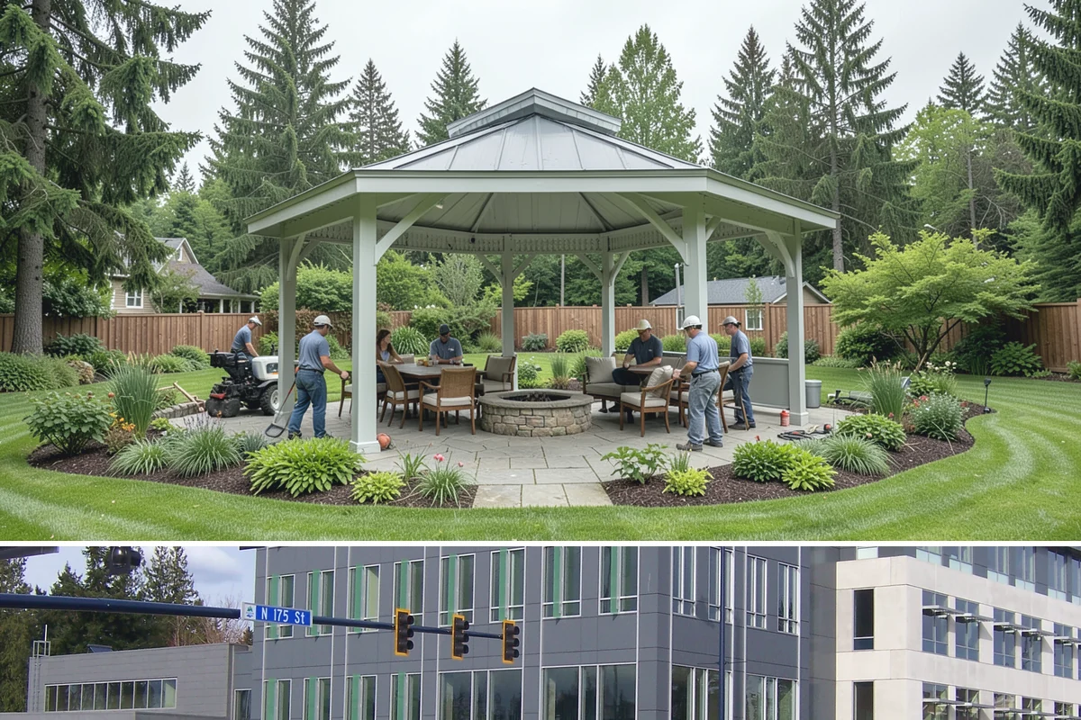 Dry Well Installation in Shoreline, King County, WA - Best installed during drier summer months when percolation testing is accurate and excavated pits stay stable and dry.