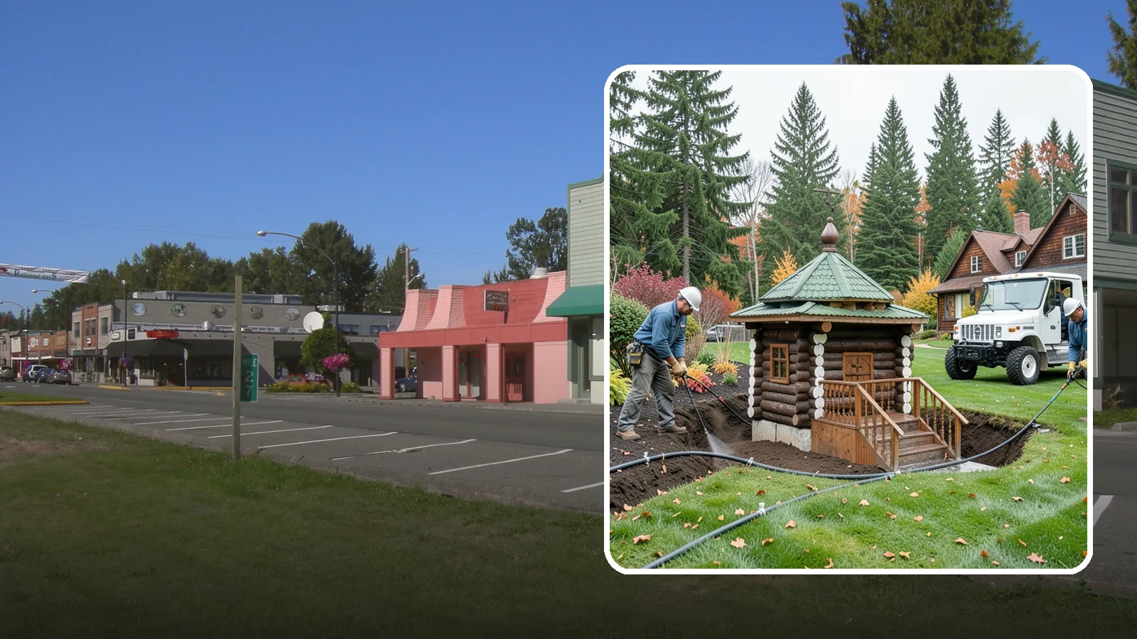 Dry Well Installation in Snoqualmie, King County, WA - We install underground dry wells that collect concentrated runoff and let it infiltrate slowly into the soil away from your...