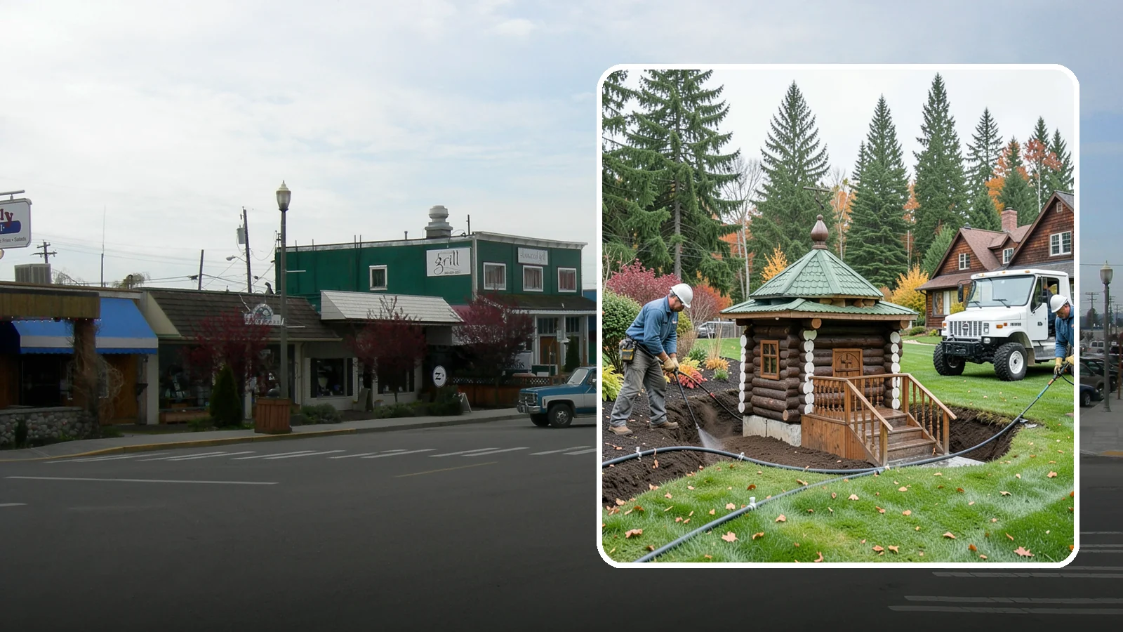 Dry Well Installation in Stanwood, Snohomish County, WA - We install underground dry wells that collect concentrated runoff and let it infiltrate slowly into the soil away from your...