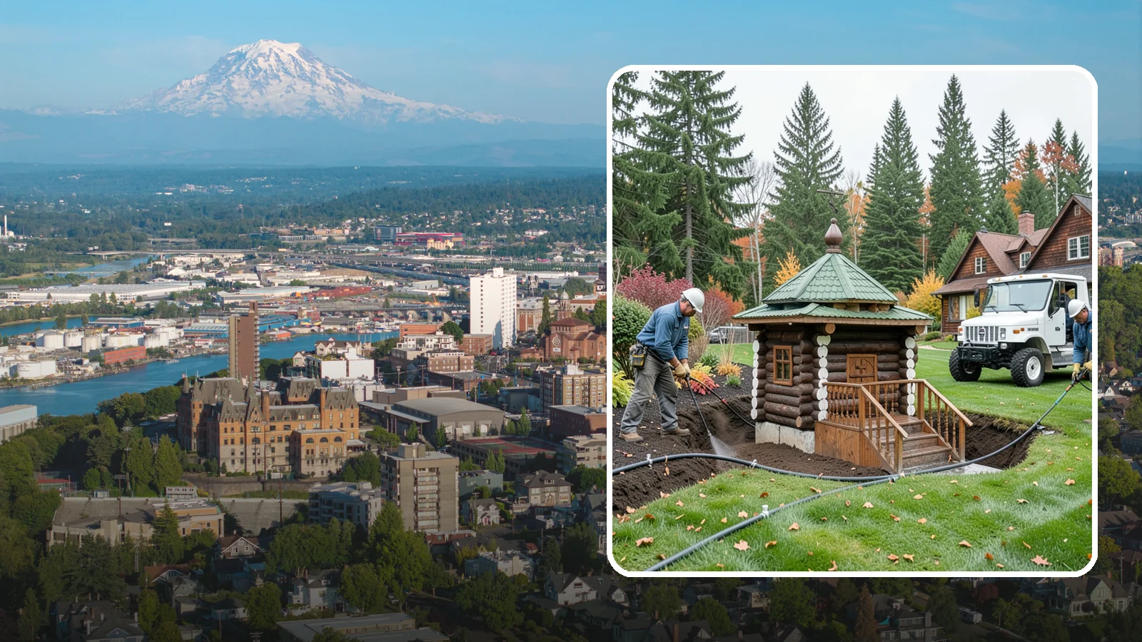 Dry Well Installation in Tacoma, Pierce County, WA - We install underground dry wells that collect concentrated runoff and let it infiltrate slowly into the soil away from your...