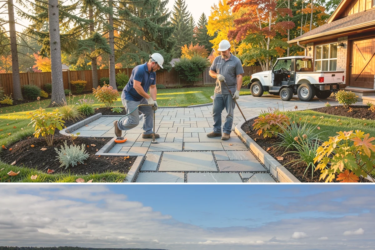 Dry Well Installation in University Place, Pierce County, WA - Best installed during drier summer months when percolation testing is accurate and excavated pits stay stable and dry.