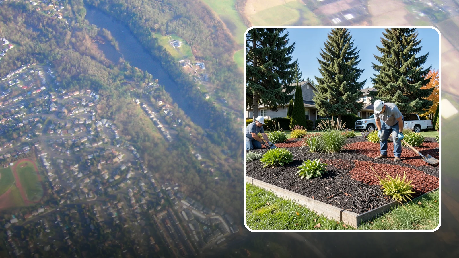 Dyed Mulch Installation in Algona, King County, WA - We install colorfast dyed mulch in rich black, brown, or red tones that hold their color through the season.