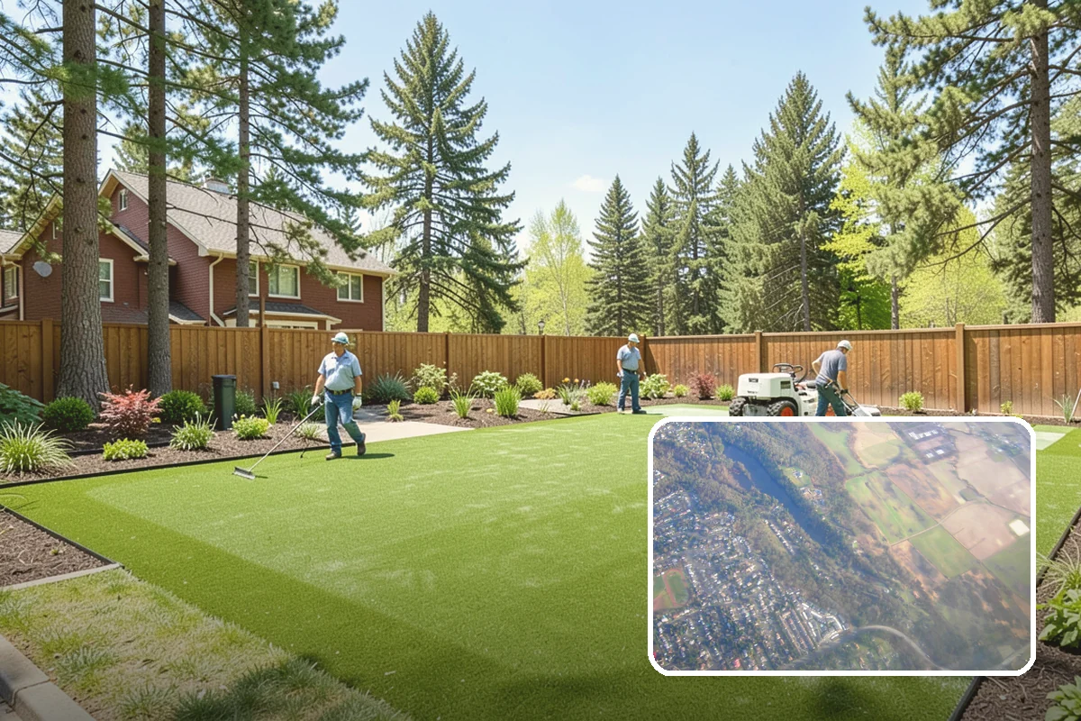 Dyed Mulch Installation in Algona, King County, WA - Bold, uniform color that resists fading for a full season