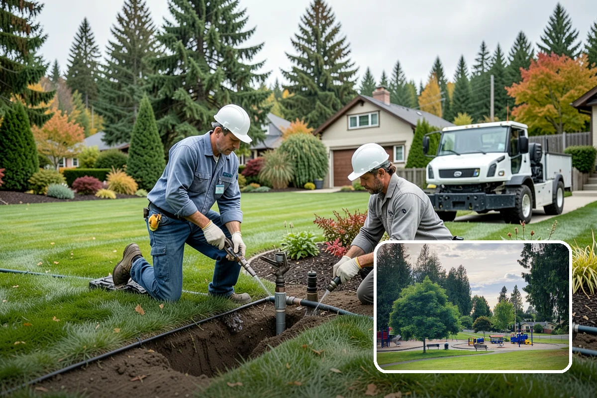 Dyed Mulch Installation in Bonney Lake, Pierce County, WA - Bold, uniform color that resists fading for a full season