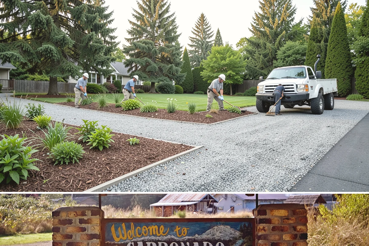 Dyed Mulch Installation in Carbonado, Pierce County, WA - Apply dyed mulch in spring for maximum color impact through summer, with an optional light fall top-up to carry the look into...