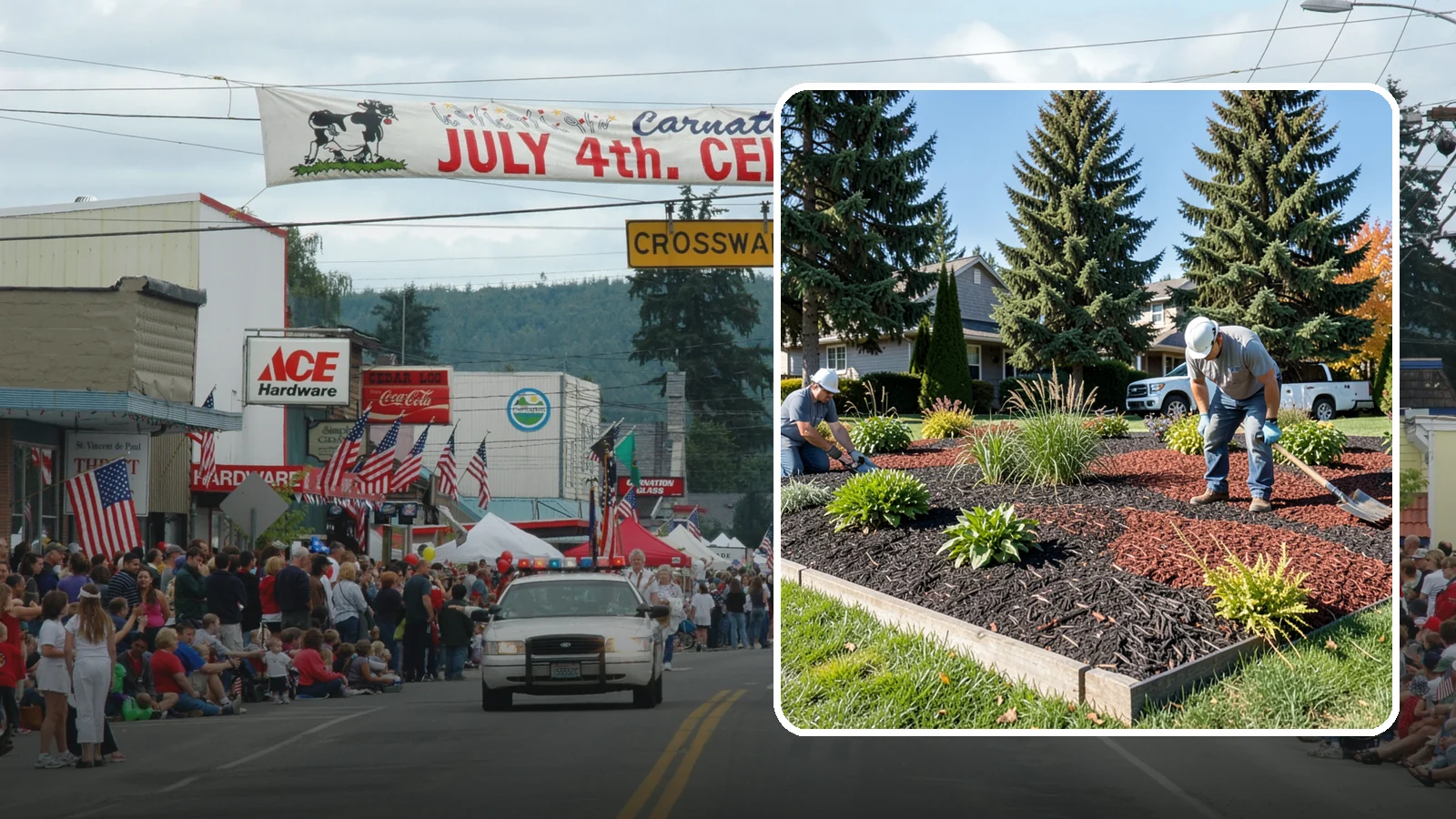 Dyed Mulch Installation in Carnation, King County, WA - We install colorfast dyed mulch in rich black, brown, or red tones that hold their color through the season.