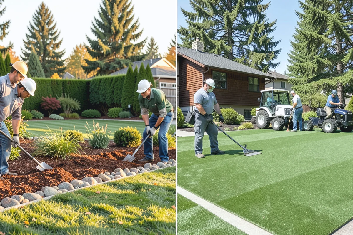 Dyed Mulch Installation in Darrington, Snohomish County, WA - Help you choose a color that complements your home and plantings