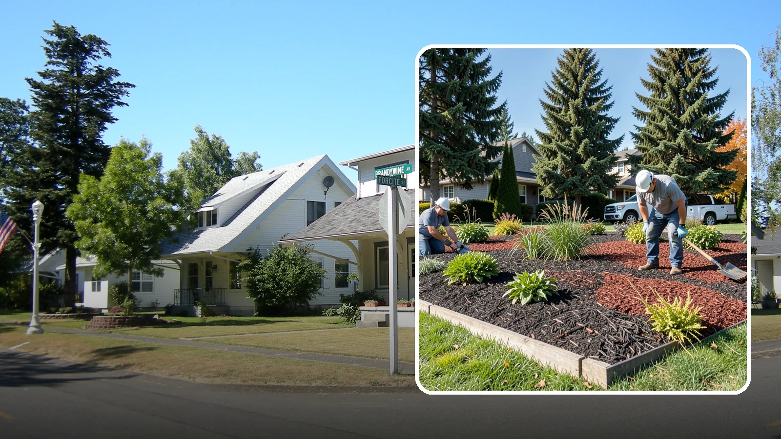Dyed Mulch Installation in DuPont, Pierce County, WA - We install colorfast dyed mulch in rich black, brown, or red tones that hold their color through the season.