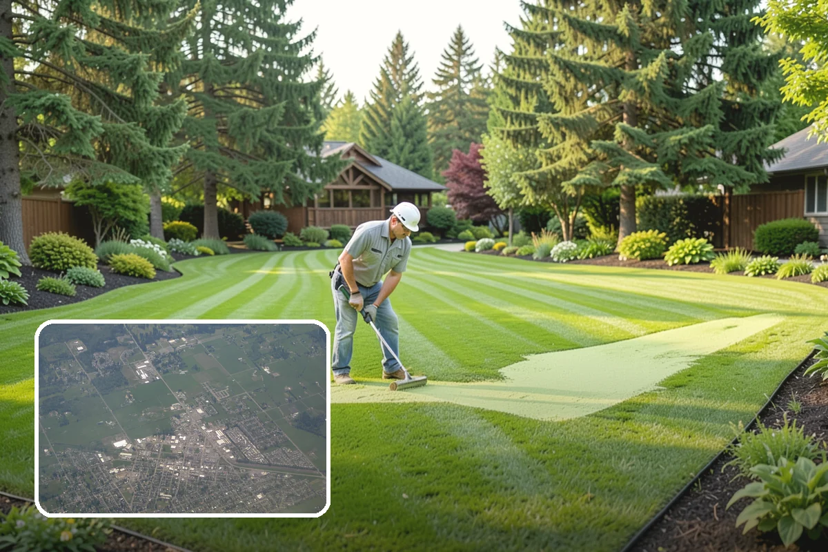 Dyed Mulch Installation in Enumclaw, King County, WA - Bold, uniform color that resists fading for a full season
