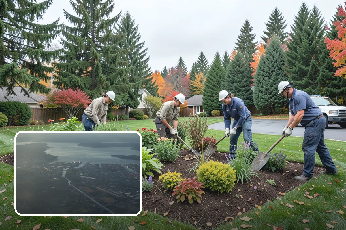 Dyed Mulch Installation in Fife, Pierce County, WA - Bold, uniform color that resists fading for a full season