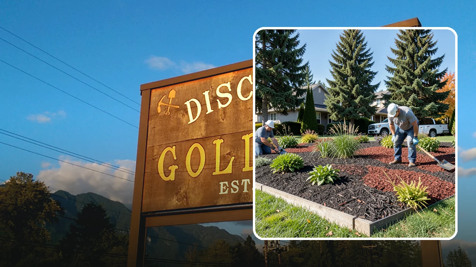 Dyed Mulch Installation in Gold Bar, Snohomish County, WA - We install colorfast dyed mulch in rich black, brown, or red tones that hold their color through the season.