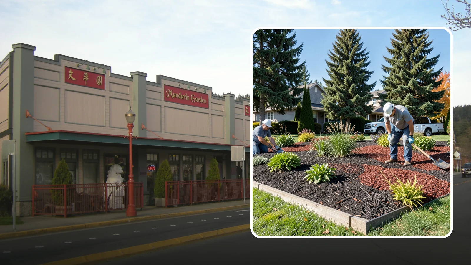 Dyed Mulch Installation in Issaquah, King County, WA - We install colorfast dyed mulch in rich black, brown, or red tones that hold their color through the season.