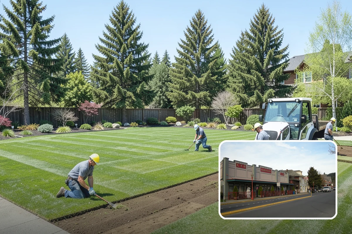 Dyed Mulch Installation in Issaquah, King County, WA - Bold, uniform color that resists fading for a full season