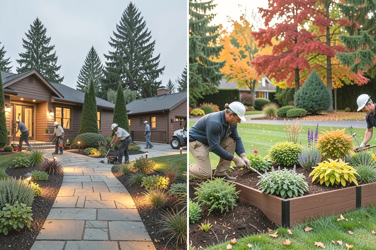 Dyed Mulch Installation in Issaquah, King County, WA - Help you choose a color that complements your home and plantings