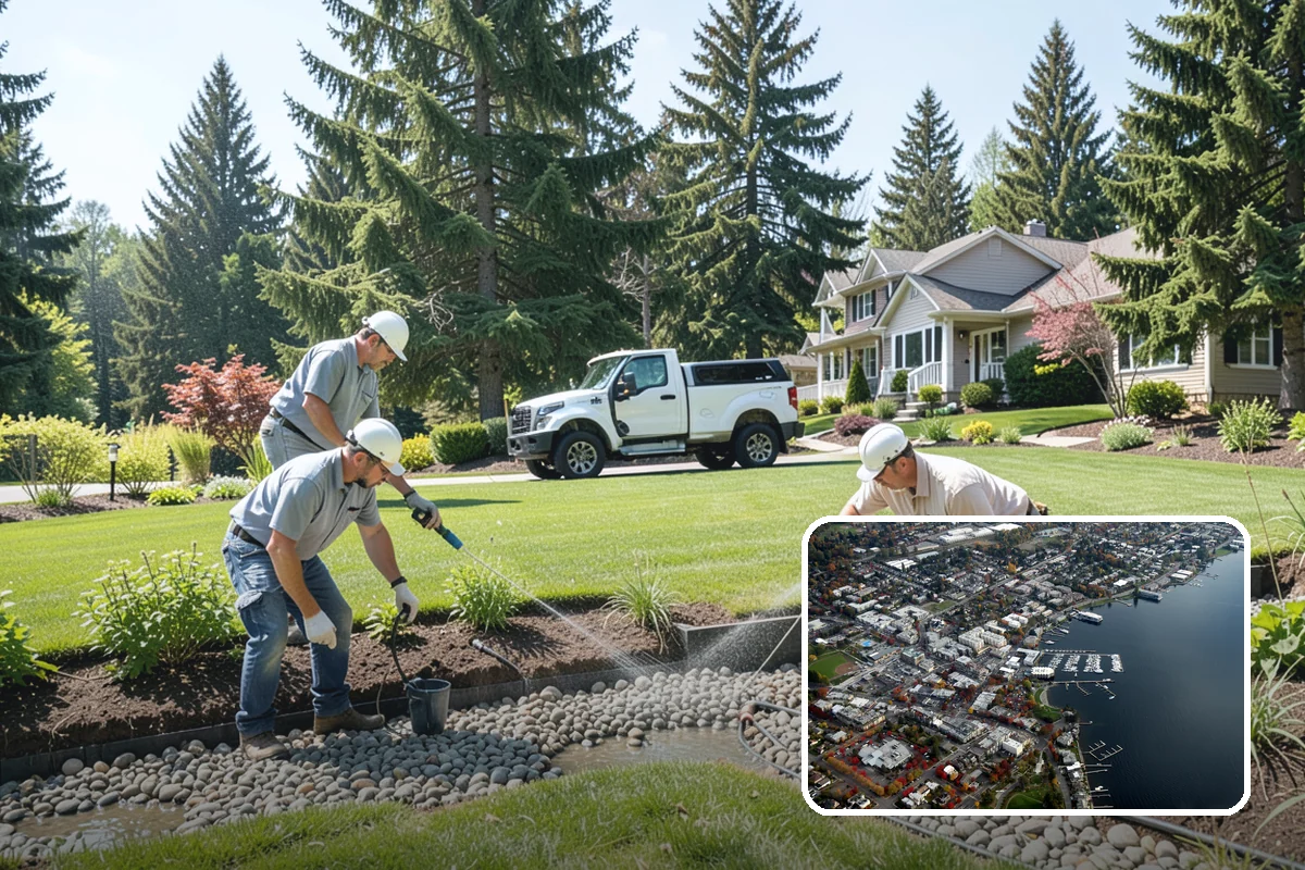 Dyed Mulch Installation in Kirkland, King County, WA - Bold, uniform color that resists fading for a full season