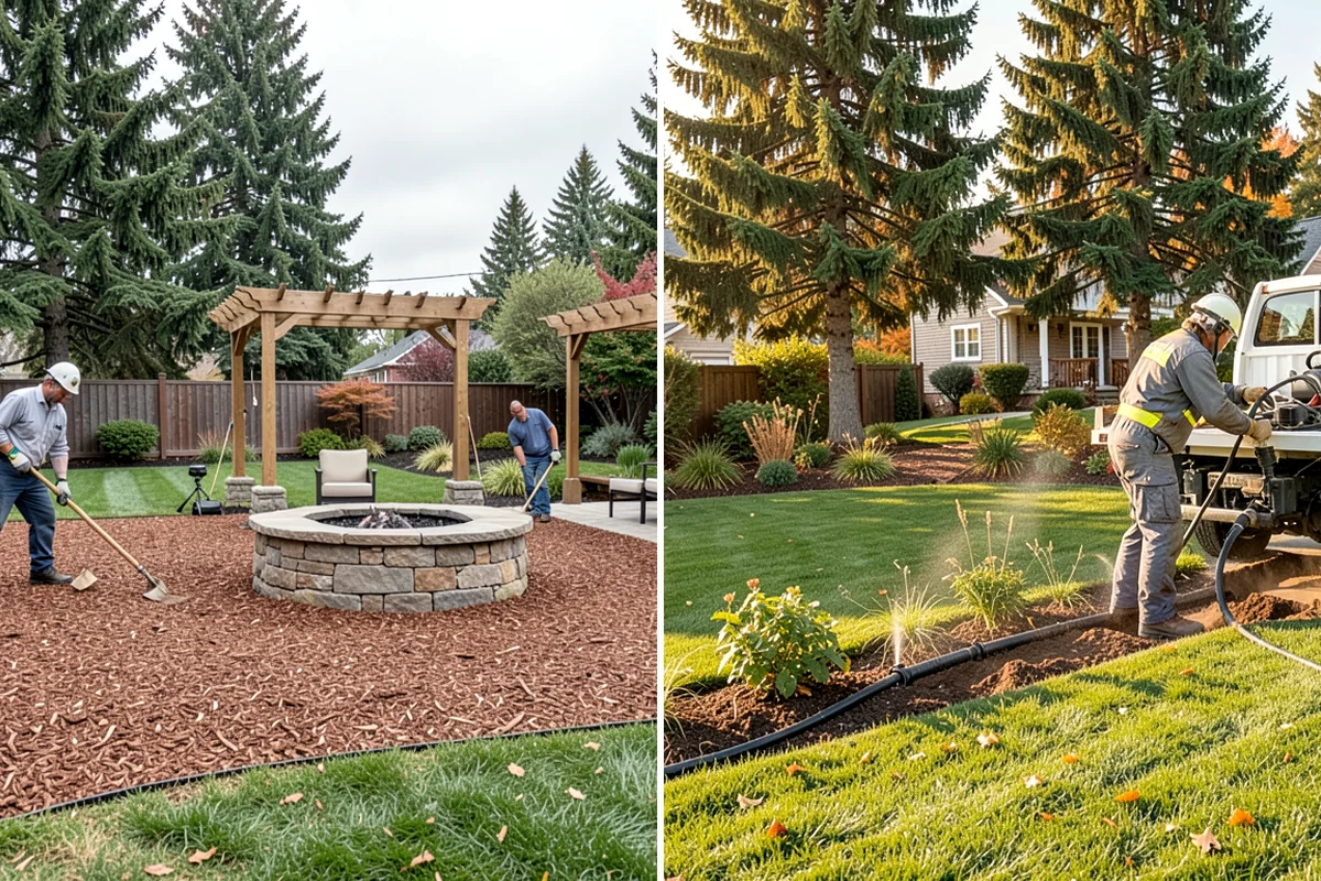 Dyed Mulch Installation in Lake Forest Park, King County, WA - Help you choose a color that complements your home and plantings