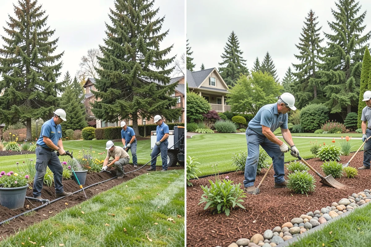 Dyed Mulch Installation in Lake Stevens, Snohomish County, WA - Help you choose a color that complements your home and plantings