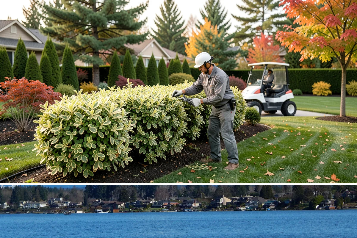 Dyed Mulch Installation in Lake Stevens, Snohomish County, WA - Apply dyed mulch in spring for maximum color impact through summer, with an optional light fall top-up to carry the look into...