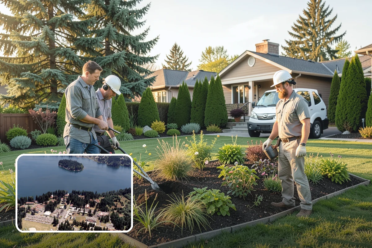 Dyed Mulch Installation in Lakewood, Pierce County, WA - Bold, uniform color that resists fading for a full season