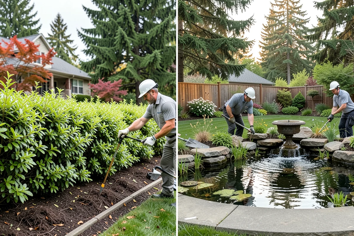 Dyed Mulch Installation in Maple Valley, King County, WA - Help you choose a color that complements your home and plantings