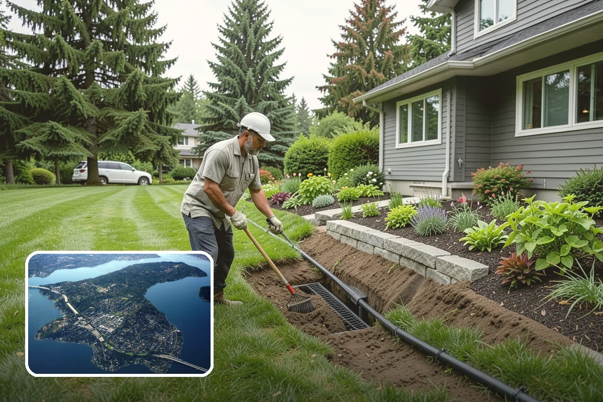 Dyed Mulch Installation in Mercer Island, King County, WA - Bold, uniform color that resists fading for a full season