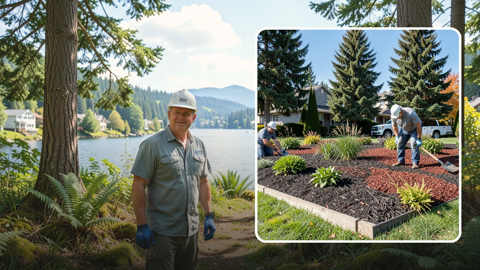 Dyed Mulch Installation in Milton, King County, WA - We install colorfast dyed mulch in rich black, brown, or red tones that hold their color through the season.