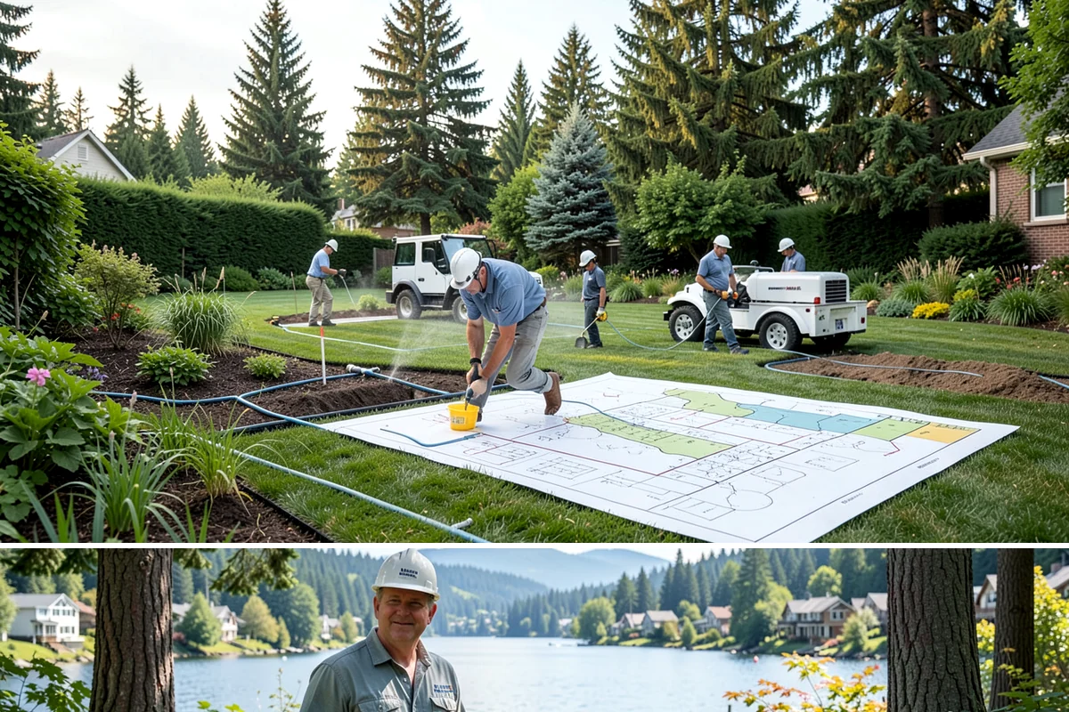 Dyed Mulch Installation in Milton, King County, WA - Apply dyed mulch in spring for maximum color impact through summer, with an optional light fall top-up to carry the look into...