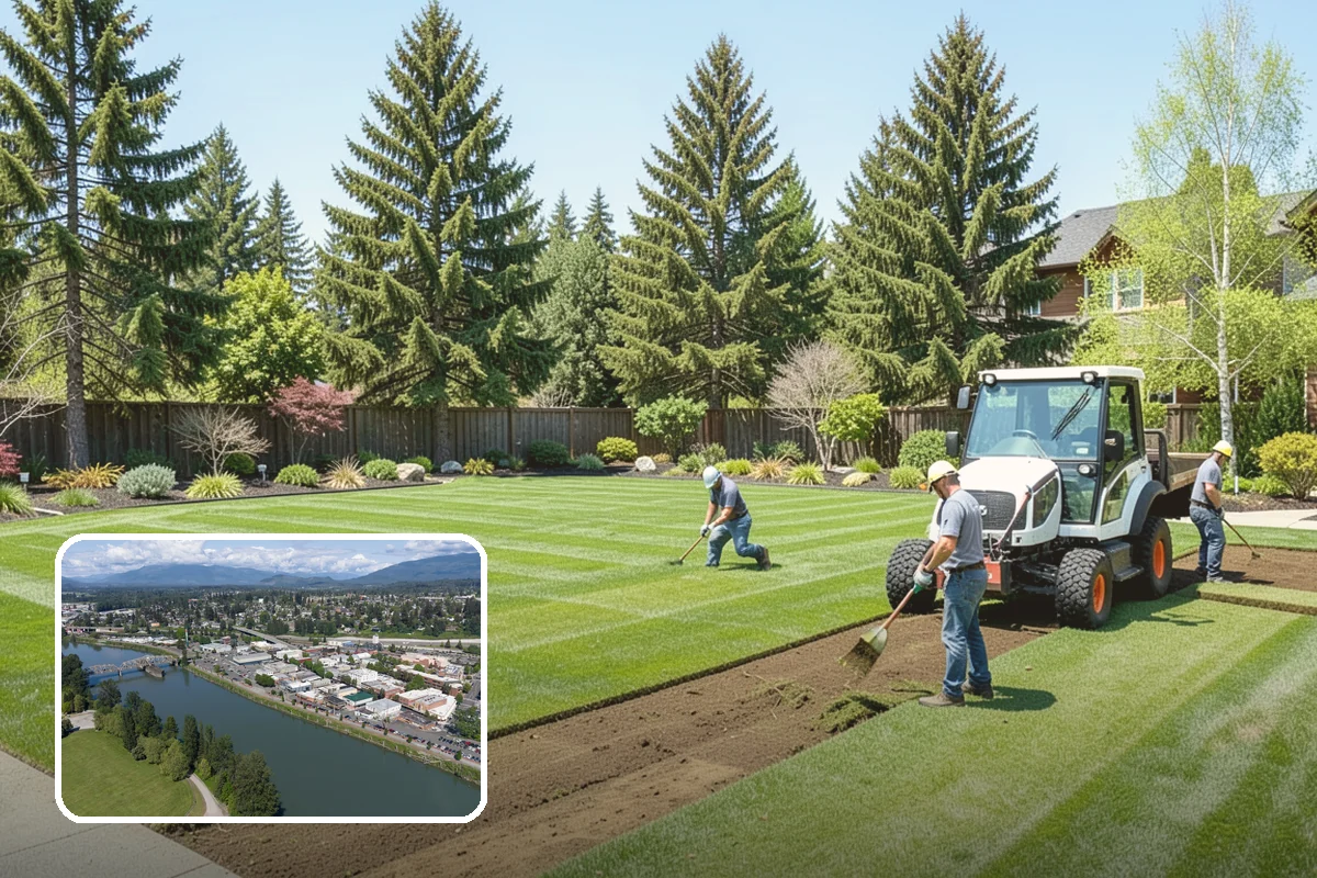 Dyed Mulch Installation in Mount Vernon, Skagit County, WA - Bold, uniform color that resists fading for a full season
