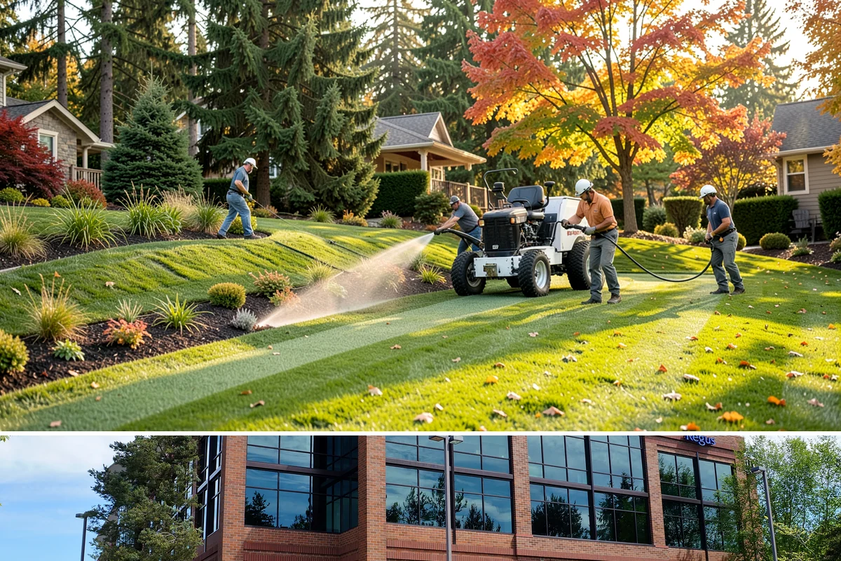Dyed Mulch Installation in Mountlake Terrace, Snohomish County, WA - Apply dyed mulch in spring for maximum color impact through summer, with an optional light fall top-up to carry the look into...