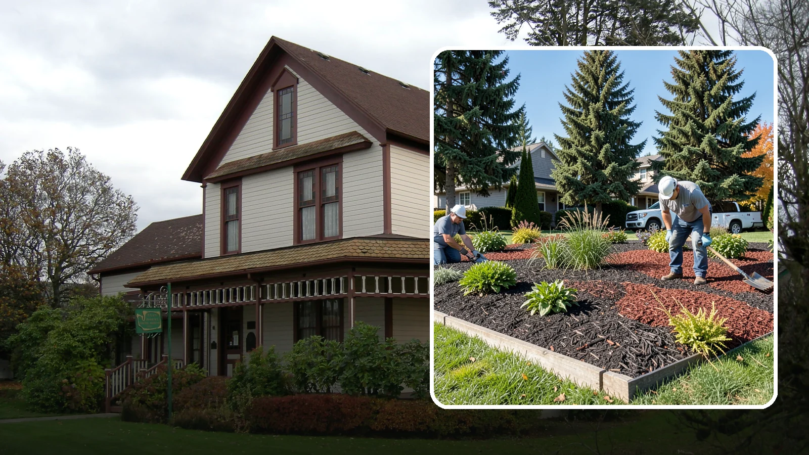 Dyed Mulch Installation in Sumner, Pierce County, WA - We install colorfast dyed mulch in rich black, brown, or red tones that hold their color through the season.