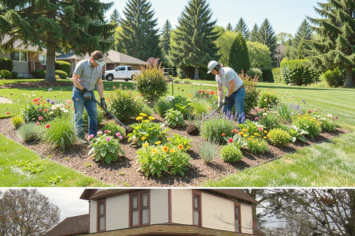 Dyed Mulch Installation in Sumner, Pierce County, WA - Apply dyed mulch in spring for maximum color impact through summer, with an optional light fall top-up to carry the look into...