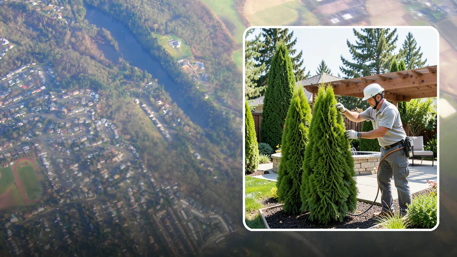 Emerald Green Arborvitae Trimming in Algona, King County, WA - Precision trimming for Emerald Green arborvitae that preserves its naturally narrow, columnar shape and rich year-round color.