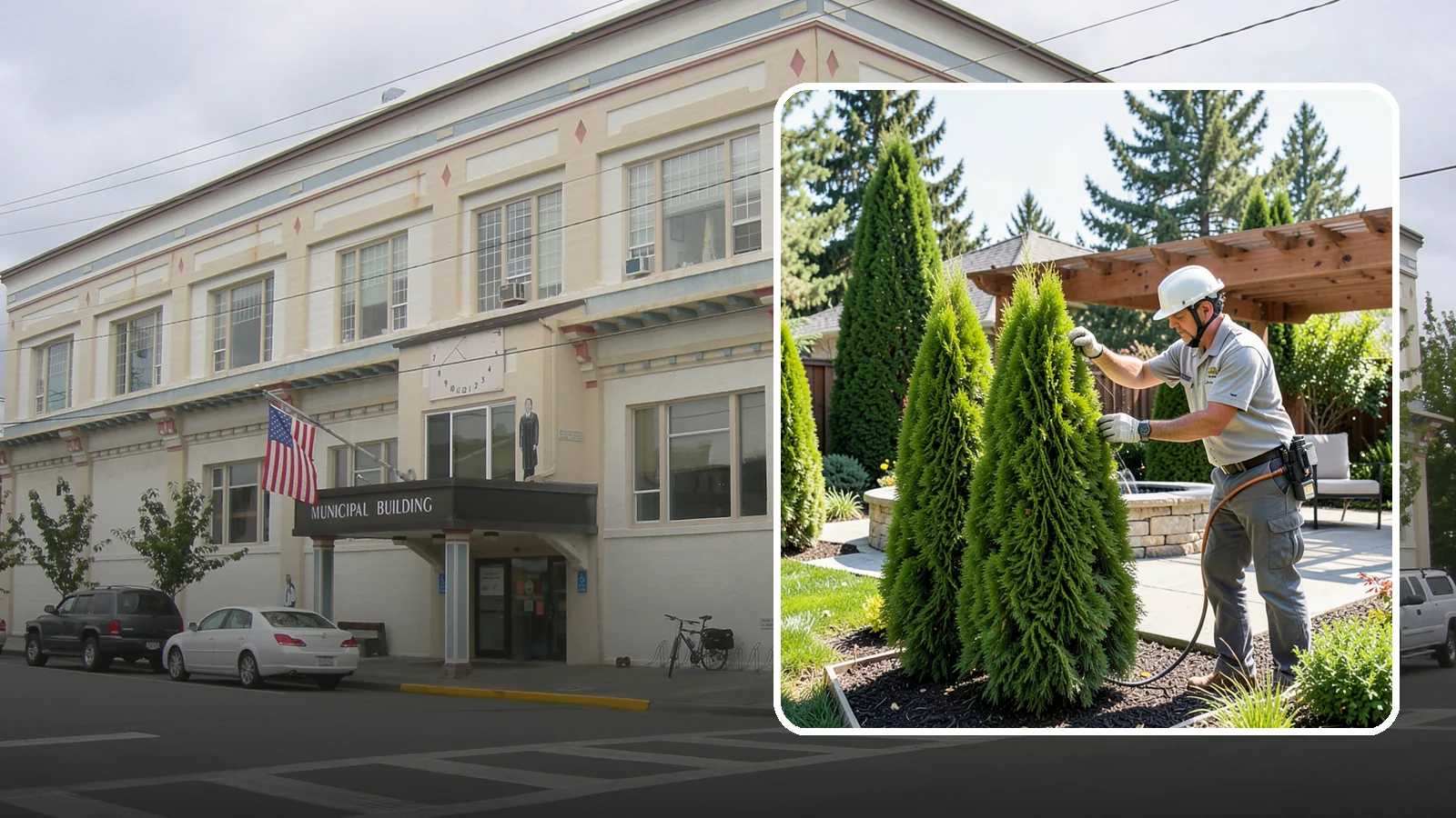 Emerald Green Arborvitae Trimming in Anacortes, Skagit County, WA - Precision trimming for Emerald Green arborvitae that preserves its naturally narrow, columnar shape and rich year-round color.
